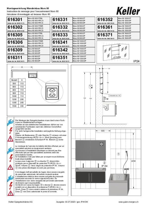 Instruction de montage Muro 80
