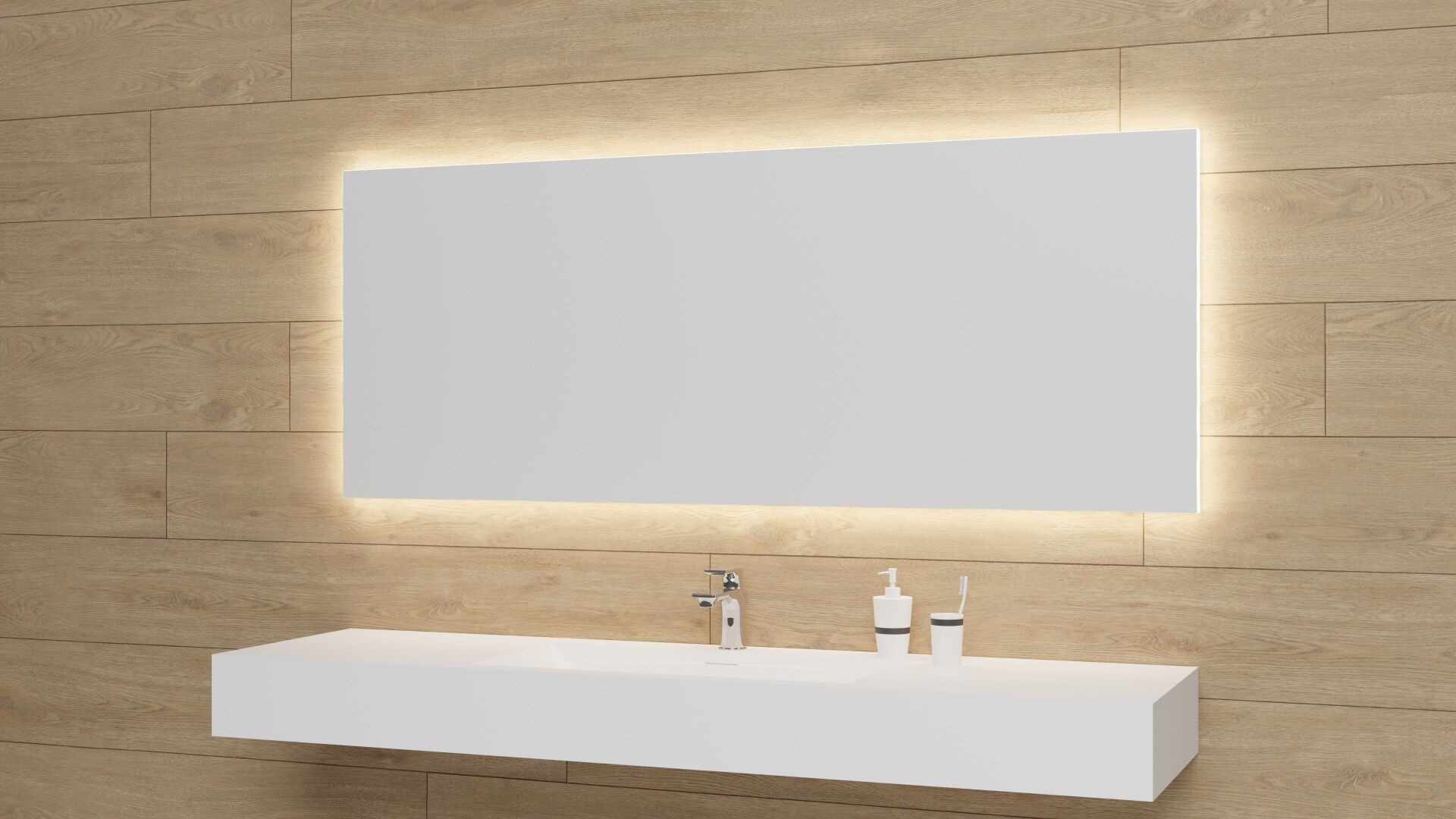 Miroir lumineux Vario Flexilight | Photo © Keller Spiegelschränke AG Miroir lumineux Vario Flexilight | Photo © Keller Spiegelschränke AG
