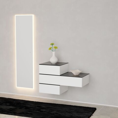 Miroir lumineux Unique LED vertical