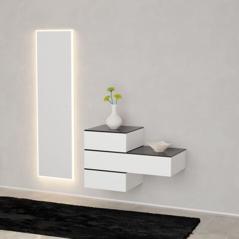 Lichtspiegel Unique LED senkrecht