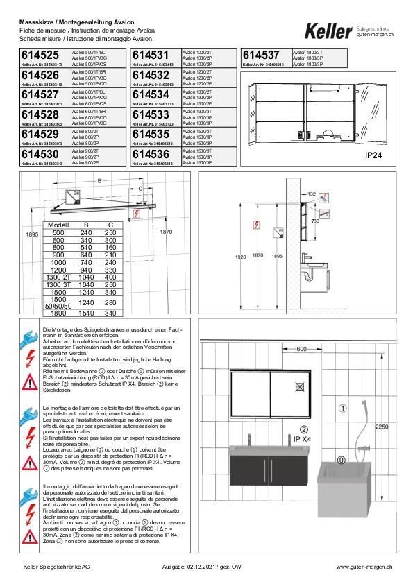 Instruction de montage Avalon