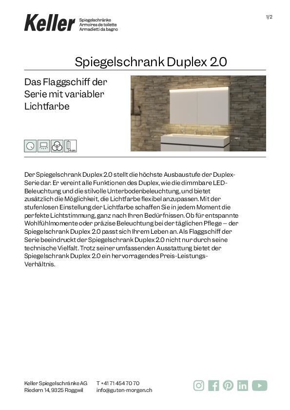 Spiegelschrank Duplex 2.0