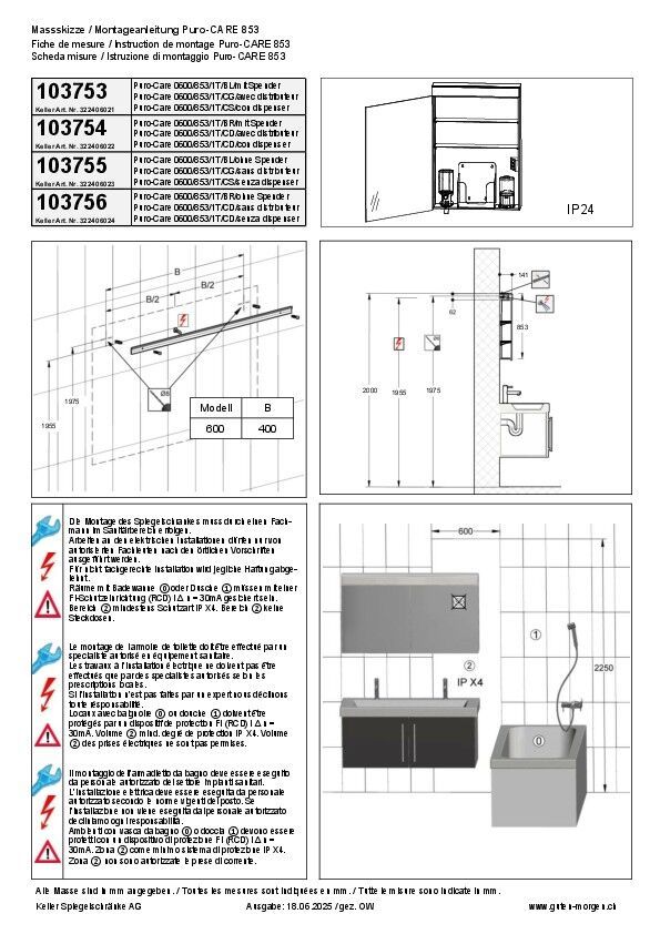 Instruction de montage Puro Care 753