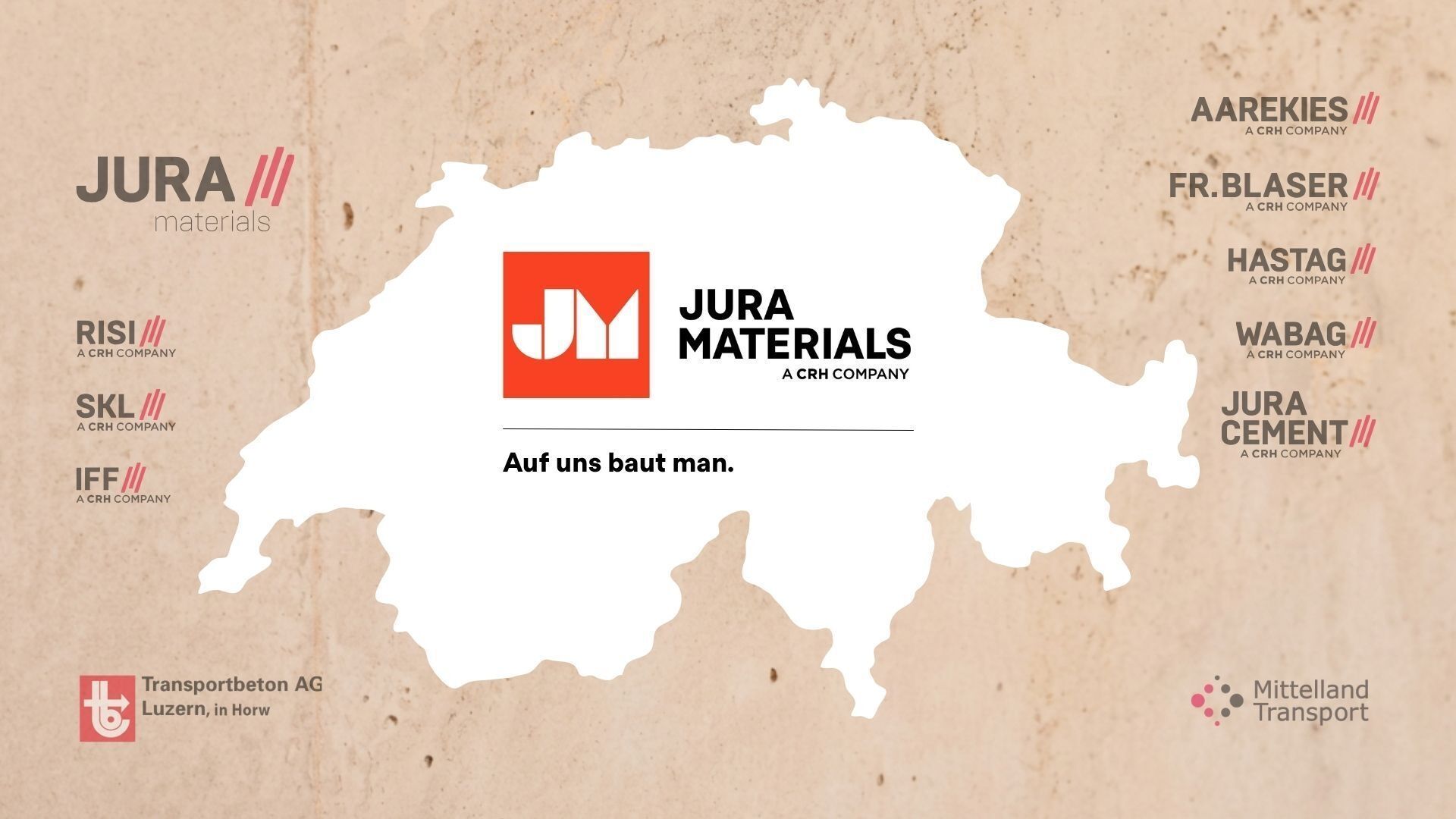 Das Unternehmen bündelt zehn bisherige Einzelmarken unter einer gemeinsamen Unternehmensmarke. | Foto © JURA Materials Das Unternehmen bündelt zehn bisherige Einzelmarken unter einer gemeinsamen Unternehmensmarke. | Foto © JURA Materials