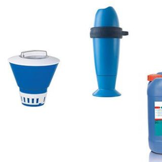 Wasserpflegemittel und Zubehör für Pools
