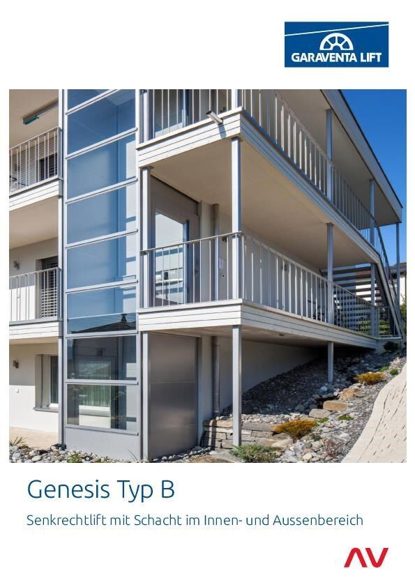 Genesis Typ B Broschüre Garaventa