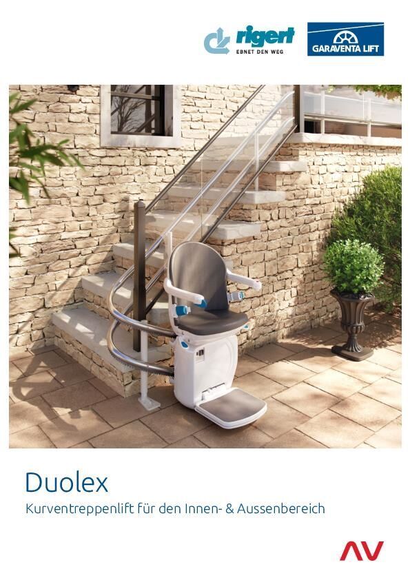 Broschüre Treppenlift Duolex