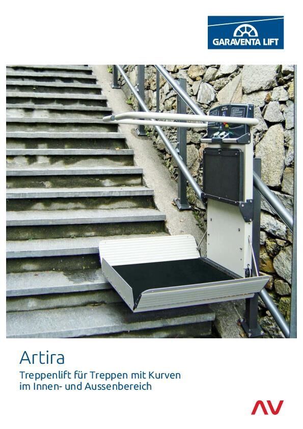Broschüre Plattformlift Artira