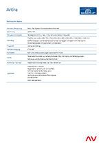 Technische Daten ARTIRA