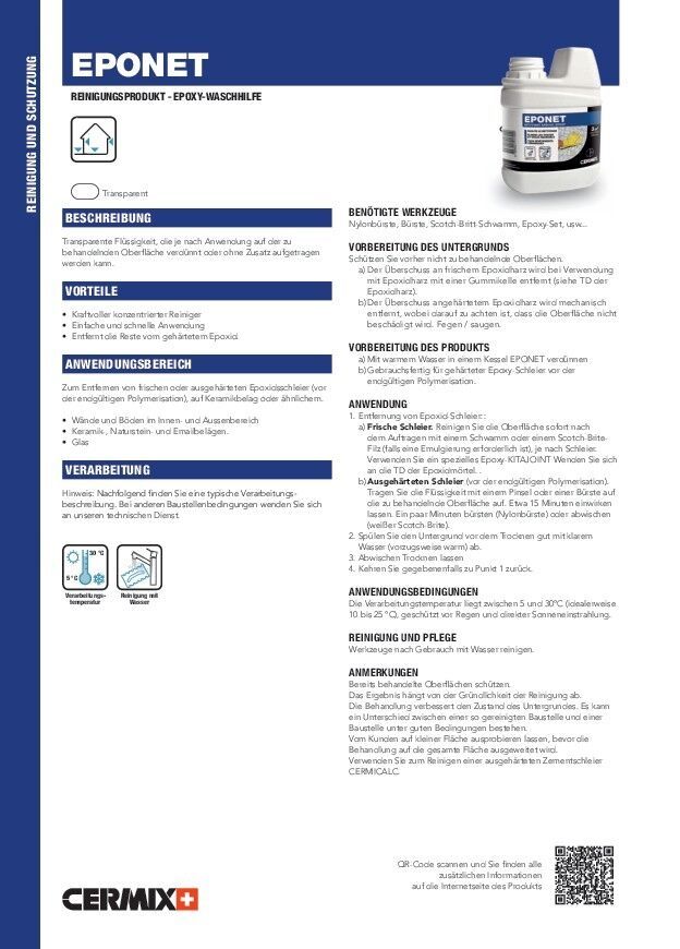 Epoxid-Schleier-Entferner Eponet