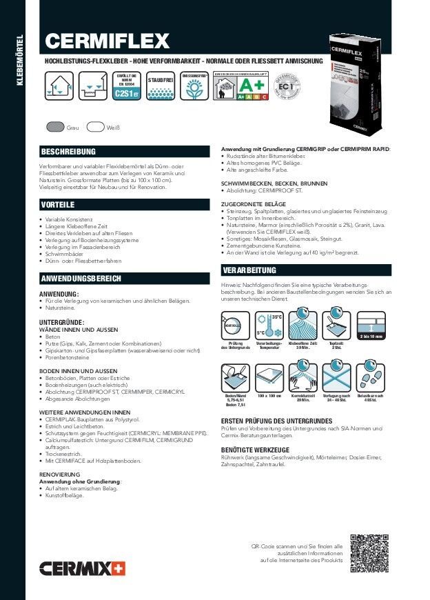 Klebemörtel CERMIFLEX