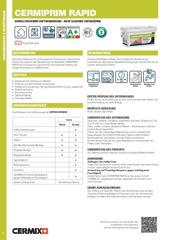 Cermiprim-Rapid Haftgrundierung