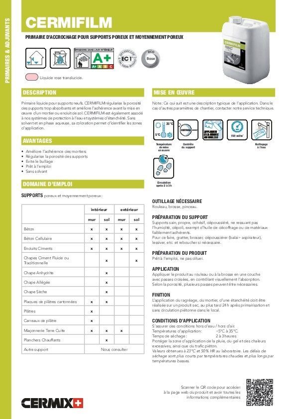 Primaire-accrochage Cermifilm