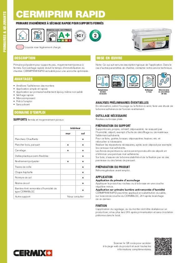 Primaire-adherence Cermiprim-Rapid