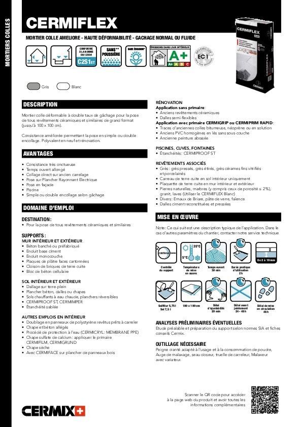 Mortier-colle CERMIFLEX